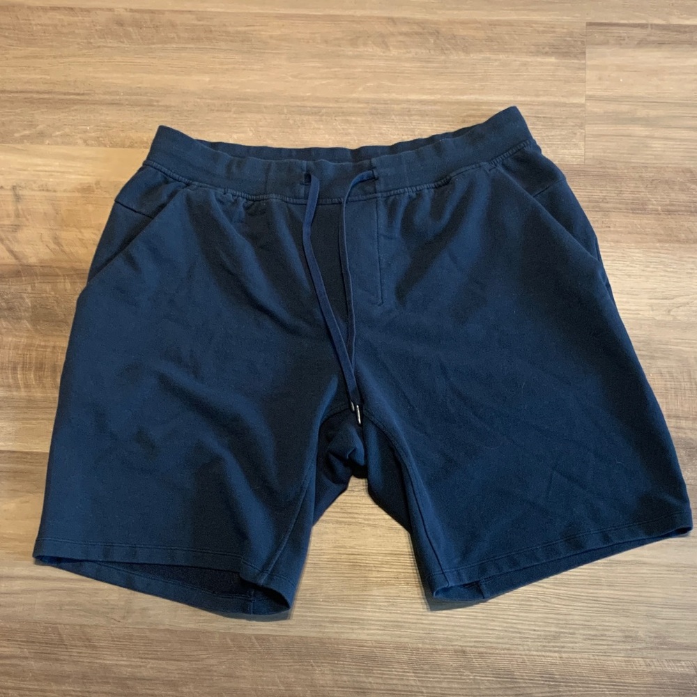 Men's lululemon City Sweat Navy Blue Shorts Size XL